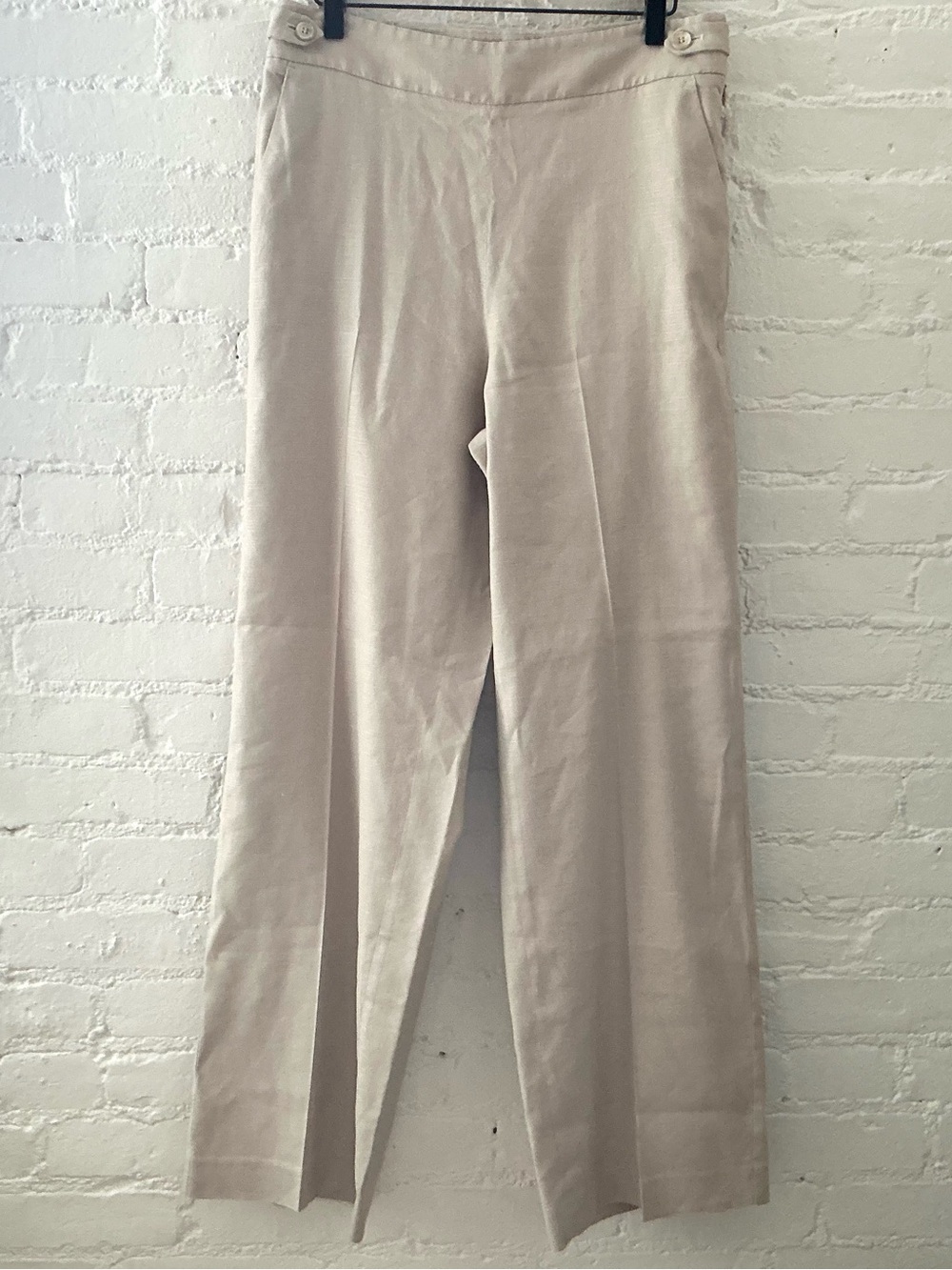 Talbots Wide Leg Pants in Light Taupe